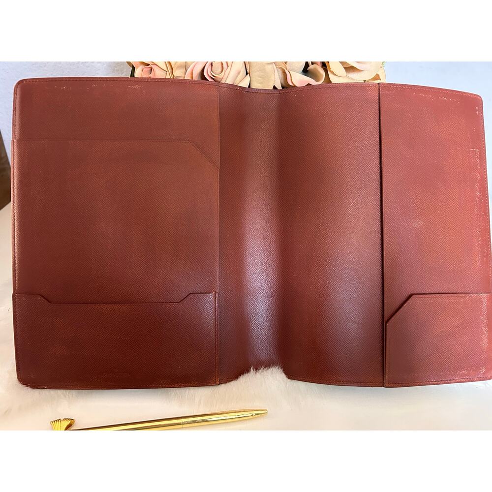 Authentic 70s Vintage Louis Vuitton Monogram A5 Desk Agenda Cover (predate code) - Picture 11 of 15